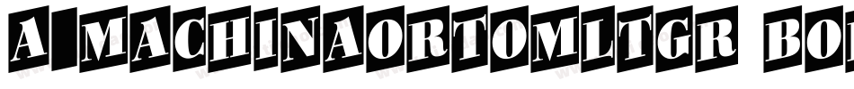 a_MachinaOrtoMltGr Bold字体转换